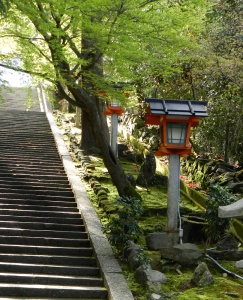 Japanese lanterns, Horinji Temple tahoto, Horinji Temple Cherry Blossoms